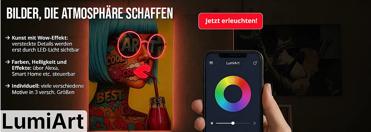 LED-Wandbilder von LumiArt
