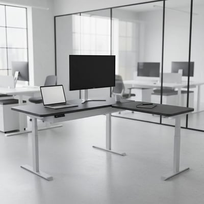 Höhenverstellbarer Schreibtisch Move 4 Premium Eckform - KMA-MV4PE