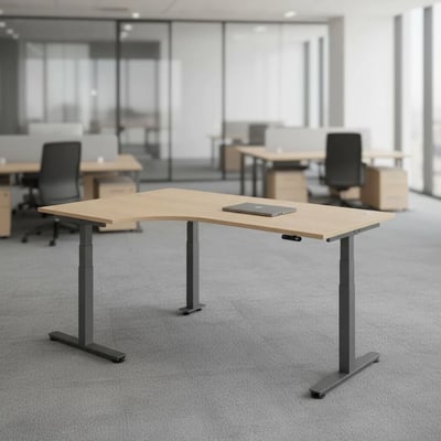 Höhenverstellbarer Schreibtisch XDSM Eckform - HBA-XDSM82