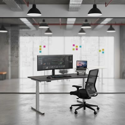 Höhenverstellbarer Schreibtisch XDSM Freiform - HBA-XDSM18