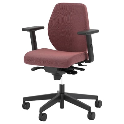 Bürostuhl Bjarg, niedrige Rückenlehne - NST-BJARG-SWIVEL-CHAIR-LB-UPH