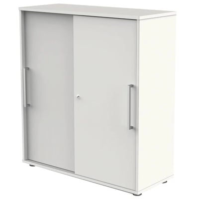 Schiebetürenschrank 3 OH Form 4 - Weiß - KMA-13449110