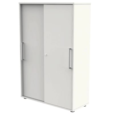 Schiebetürenschrank 4 OH Form 4 - Weiß - KMA-13449210