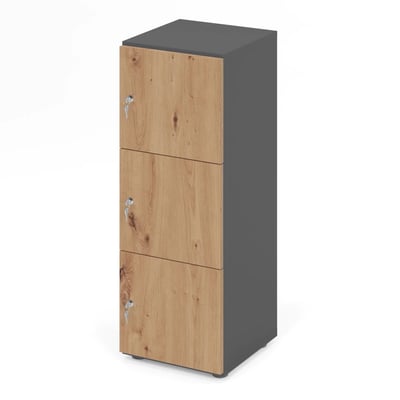 Schließfachschrank Profi 3 OH 3 Fächer - HBA-234L3