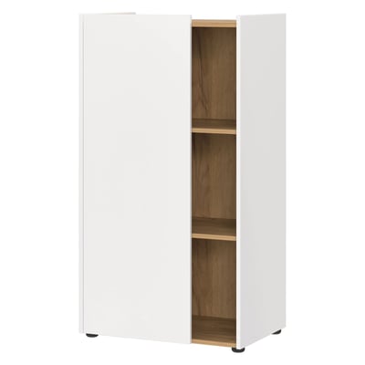 Aktenschrank Hanoi 6001 - Weiß/Navarra-Eiche - GER-6001-633