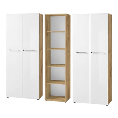 Büro-Set Monteria 2 - Navarra-Eiche/Weiß - GER-8059-242