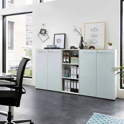 Büro-Set Monteria 3 - Weiß - GER-8065-84