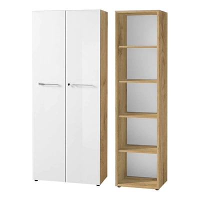 Büro-Set Monteria 5 - Navarra-Eiche/Weiß - GER-8067-242