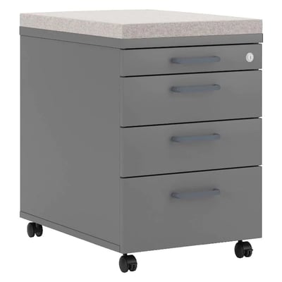 Rollcontainer E10 3S 60 cm - NST-ES-PEDESTAL-MOB-3D-PB-60