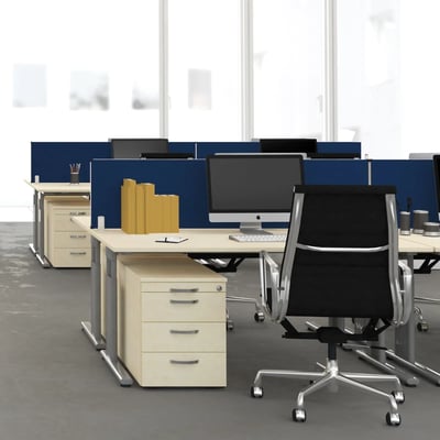Tischtrennwand Eco - GEM-XW-80-SWS27XX04