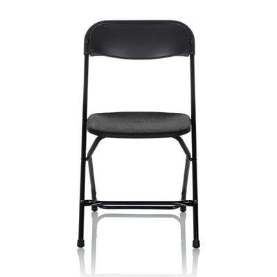 Besucherstuhl Klappstuhl TUDELA XXL B Kunststoff schwarz - HJH-803100