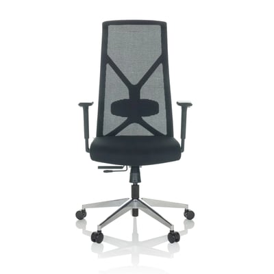 Drehstuhl Bürostuhl AZURRO B Netzstoff Stoff schwarz  - HJH-751014