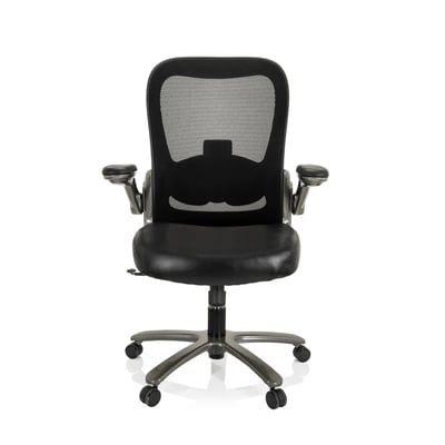 Schwerlaststuhl Bürostuhl INSTRUCTOR T I Titan XXL Netzstoff Kunstleder schwarz - HJH-691000