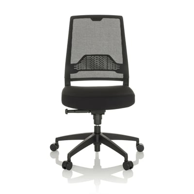 Bürostuhl Drehstuhl PORTO ECO I Sitz Stoff Rücken Netz schwarz - HJH-657668