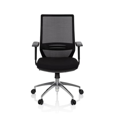 Bürostuhl Drehstuhl PROFONDO Netzstoff Stoff schwarz - HJH-820013