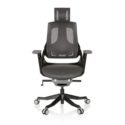 Bürostuhl /Drehstuhl SPEKTRE BLACK Netz grau - HJH-640350