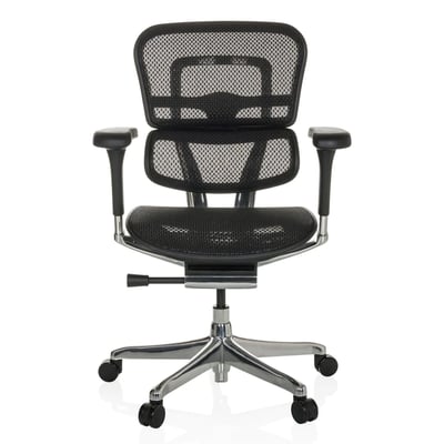 Bürostuhl Chefsessel ERGOHUMAN BASE GEN2 Netzstoff schwarz - HJH-652299