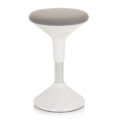 Stehhocker Stehhilfe BALANCE SIT II W Stoff weiß grau - HJH-830095