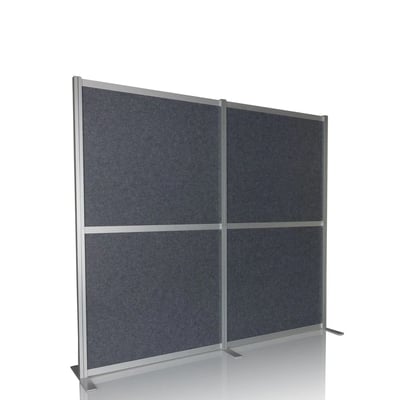 Akustik Trennwand Stellwand FLEXMIUT MODUL 167x192 PET grau - HJH-892004