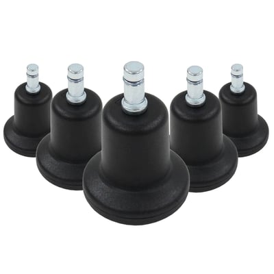 5x Bodengleiter STAND klein No. 11 Stift 11 mm 50 mm Standfüße (5er Pack) - HJH-619003