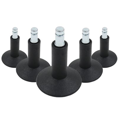 5x Bodengleiter STAND groß No. 12 Stift 11mm 65 mm Standfüße (5er Pack) - HJH-619004
