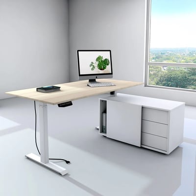 Höhenverstellbarer Schreibtisch Move 1 mit Sideboard - KMA-MV1SB