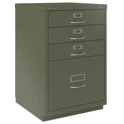Schubladenschrank F mit Bügelgriff 1 HR-Schublade und 3 Universalschubladen - BIS-050A