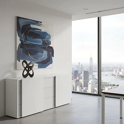 Sideboard 2 OH - Weiß - KMA-11448710