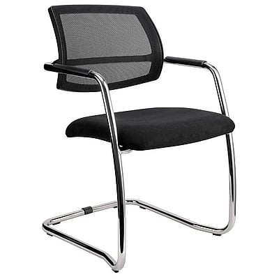Besucherstuhl Tweet Netz (2er Set) - Schwarz - HBA-SBP3-D