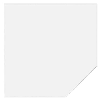 Tischplatte Trapezform mit Stützfuß - HBA-QT12