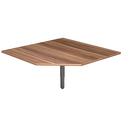 Tischplatte R Trapezform mit Stützfuß 120 x 120 cm - HBA-RT12