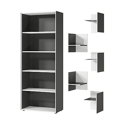Büro-Set Pasadena 2 - Graphit/Weiß - GER-8377-569