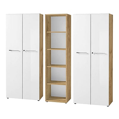 Büro-Set Monteria 2 - Navarra-Eiche/Weiß - GER-8059-242