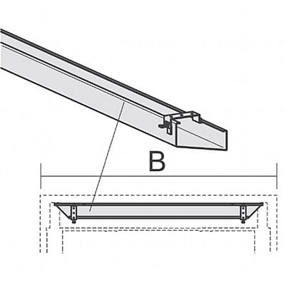 Kabelkanal abklappbar Elektro Pro - Silber - GEM-X-55591X