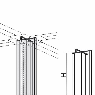 Winkelverbindung 4x90° - GEM-XW-80-ZBS27VXX