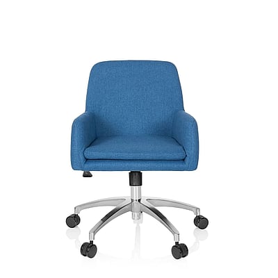 Bürostuhl Drehstuhl SHAKE 400 Stoff blau - hjh-670959