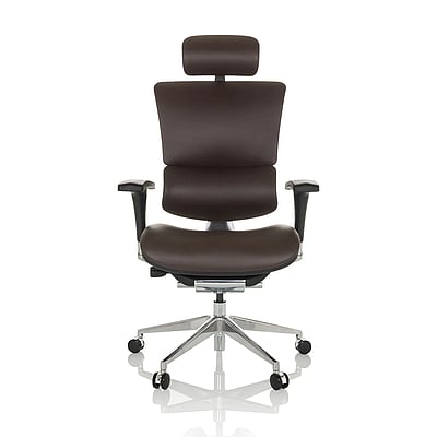 Bürostuhl Chefsessel ERGO-U2 L Sitz Leder Rücken Leder - HJH-ERGO-U2-L