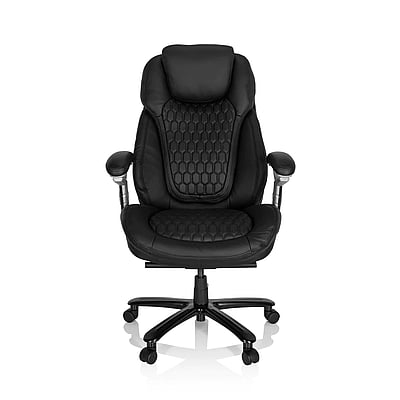 Chefsessel XXL PULLMANN I Leder schwarz - HJH-738127