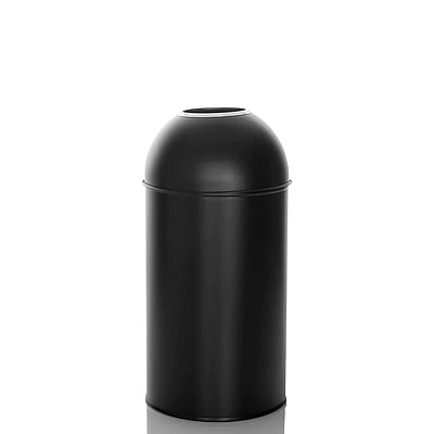 Abfallsammler Mülleimer CLEAN OR 50L schwarz matt Inneneimer Metall - HJH-741011