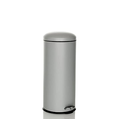 Abfallsammler Treteimer CLEAN VIII 30L Stahl grau - HJH-741101