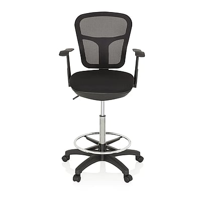 Arbeitsstuhl Counterstuhl TOP WORK 108 Netz schwarz - HJH-760008