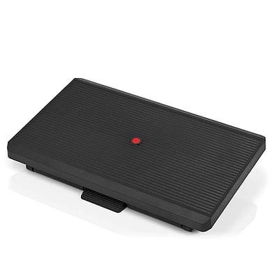 Fußstütze PIEDINO STRIPE PRO schwarz neigbar höhenverstellbar - HJH-721040