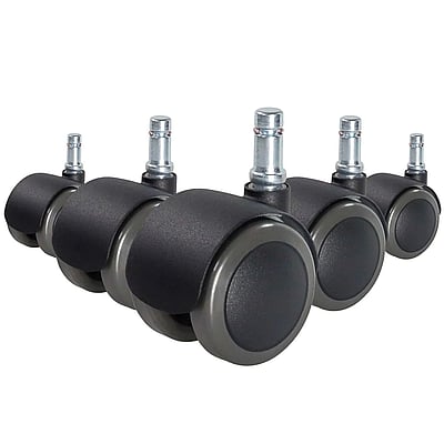 5x Hartbodenrollen ROLO FIX sitzgebremst 11mm 50mm Zinkdruckguss (5er Pack) - HJH-619022