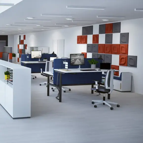 Moderne Arbeitsplatzeinrichtung Beispiel 1
