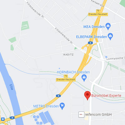 Standort Showroom von Büromöbel Experte