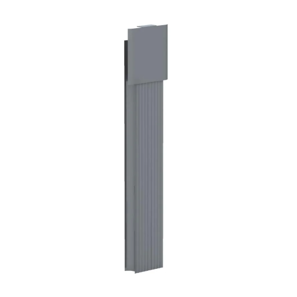 Kabelkanal vertikal 61,5 cm für Schreibtisch E10 MT - Silber von Nowy Styl - Produktbild 1 von 1