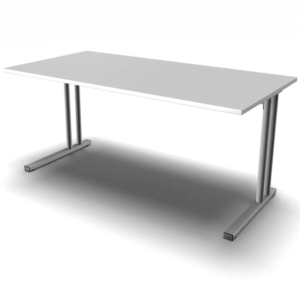 Schreibtisch E10 mit Stahltraverse C-Fuß - NST-WNIRXXXN5NNA