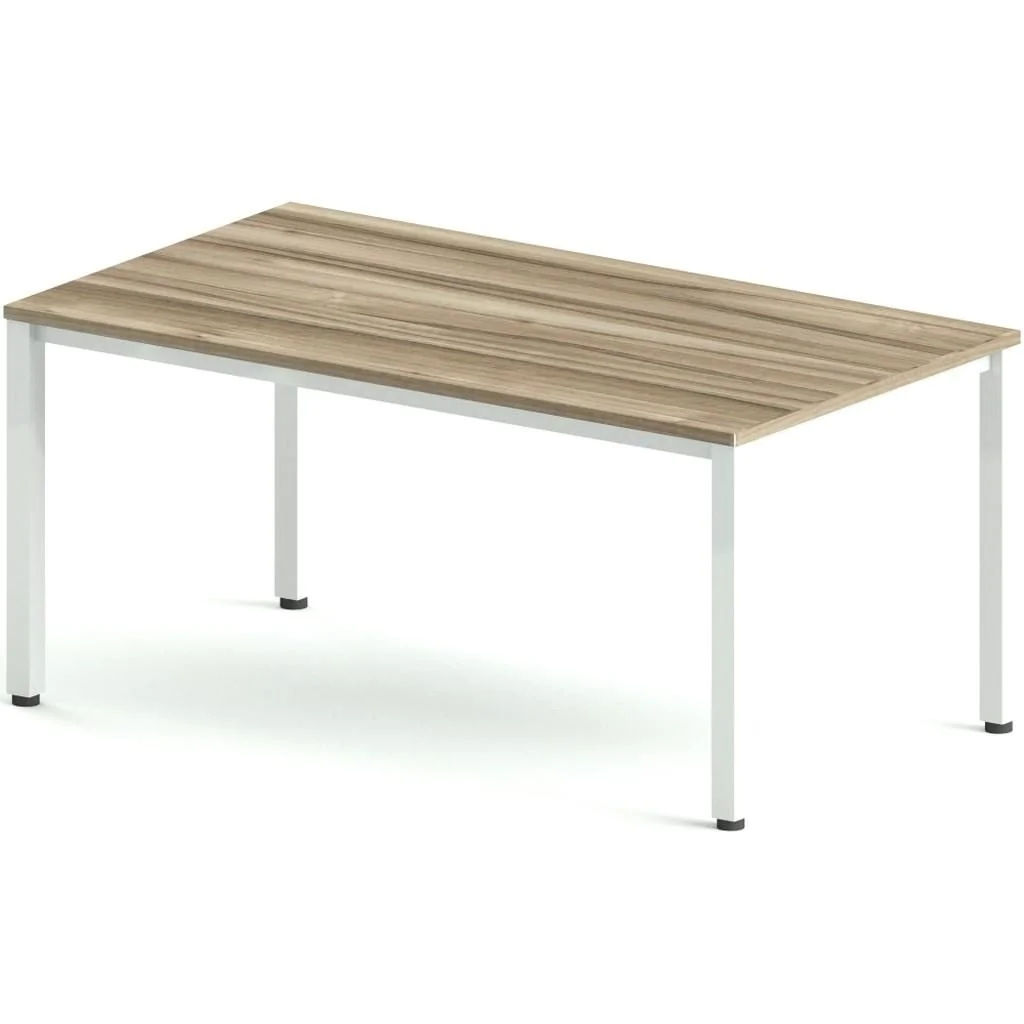 Schreibtisch E10 HV 160 x 90 cm QR 4-Fuß - Tiepolo Nut/White von Nowy Styl - Produktbild 1 von 2