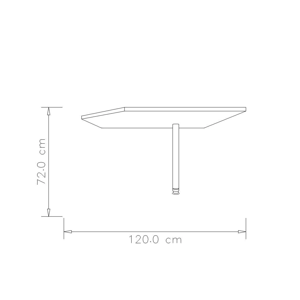 Tischplatte Trapezform mit Stützfuß von BME express - Produktbild 7 von 7