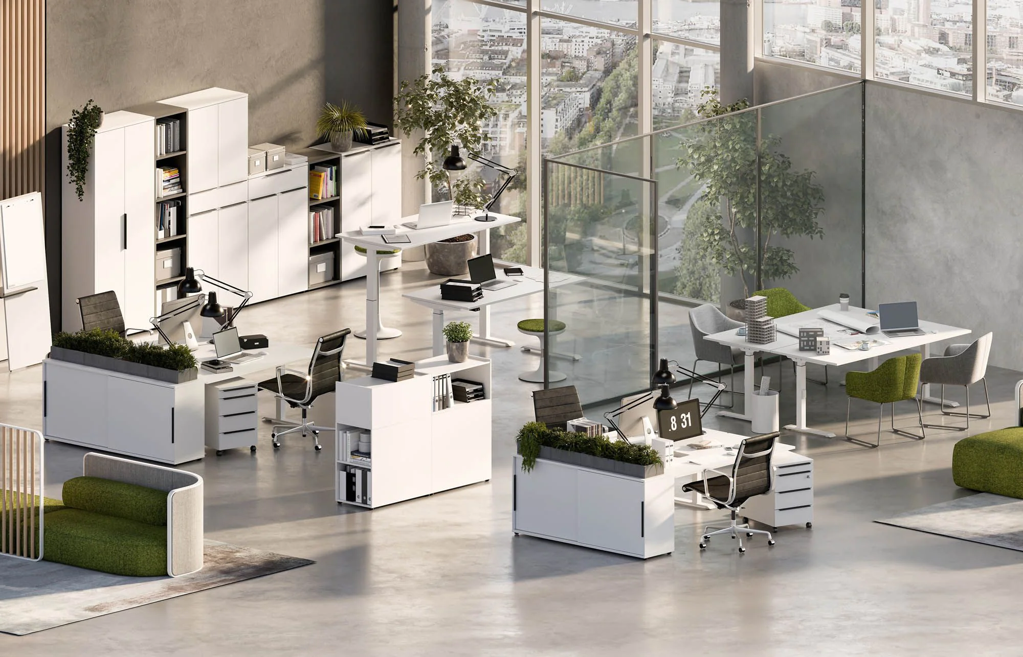 Mailand Schreibtisch, elektrisch höhenverstellbar  von BME home - Produktbild 3 von 6